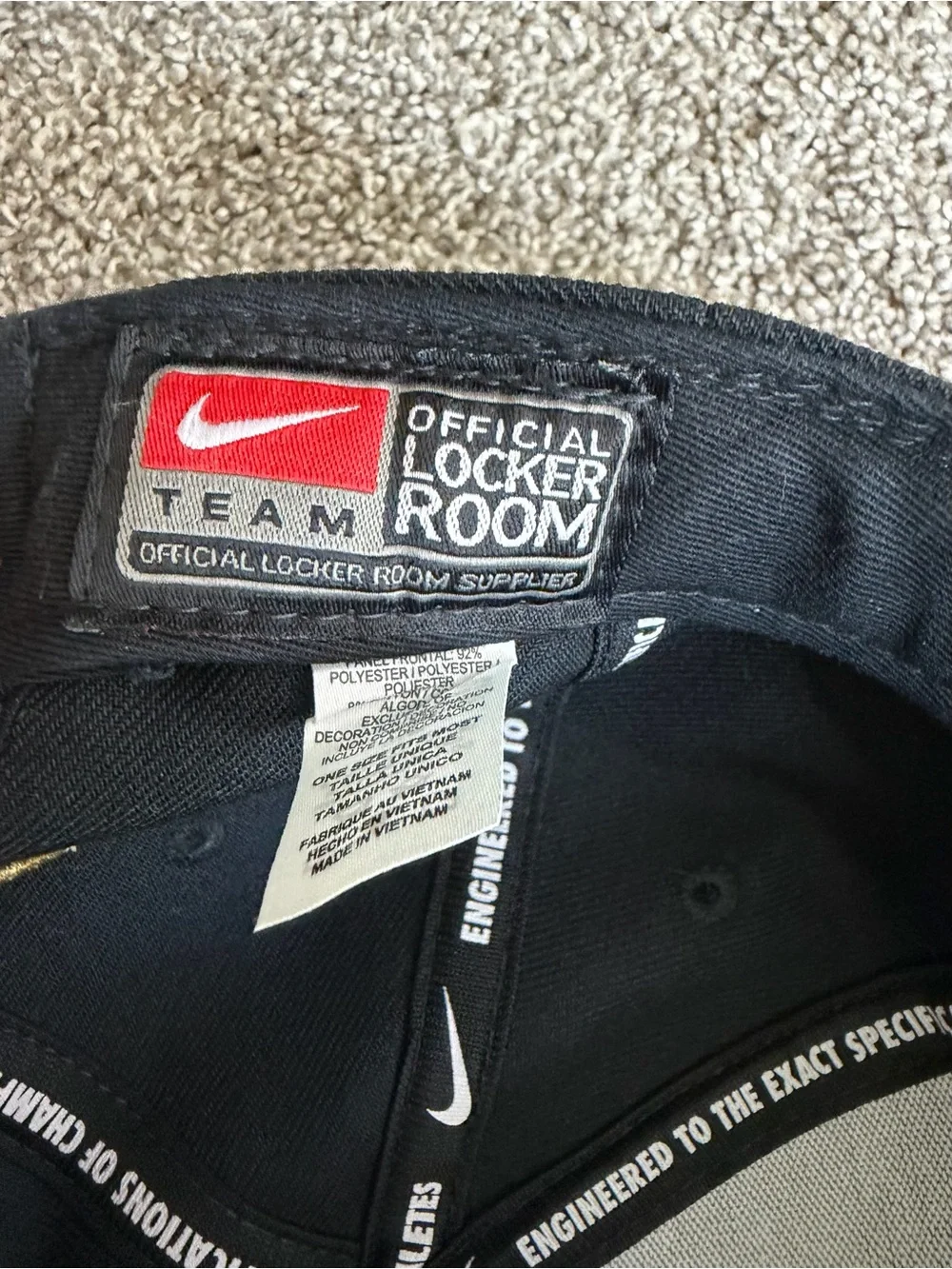 Nike Ohio State 2014 National Champions Snapback Hat Black Gold OSFM